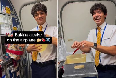 Ryanair flight attendant manages to bake a cake at 35,000ft