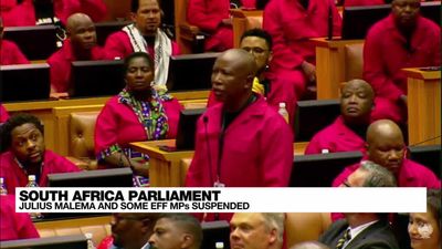 South Africa: EFF leader Julius Malema and five MPs sanctioned