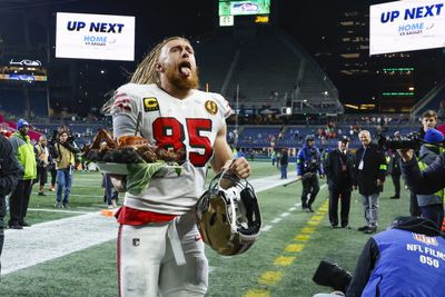 WATCH: 49ers chow turkey on Seahawks home field