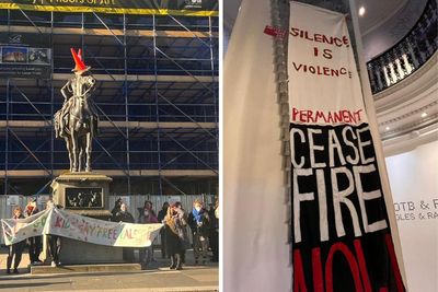 Activists stage sit-in at Glasgow art gallery with call for permanent Gaza ceasefire