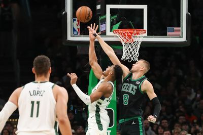 How far apart are the Boston Celtics and Milwaukee Bucks as contenders?