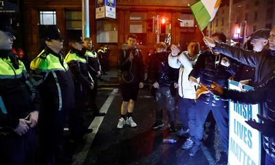 ‘Government is not listening’: anger over immigration spills into riot on Dublin’s streets