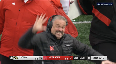 Matt Rhule wildly gesturing on Nebraska’s sideline quickly became a Thanksgiving meme