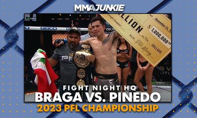 Jesus Pinedo takes out unbeaten Gabriel Braga to win featherweight crown | 2023 PFL Championship Fight Night HQ