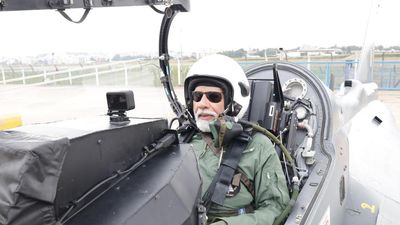 IAF flies PM Modi on a Tejas aircraft over Bengaluru for 30 minutes
