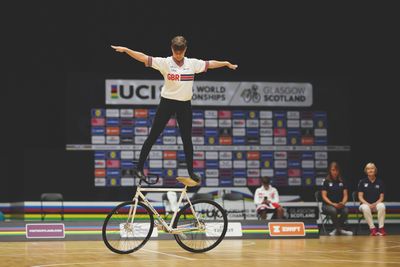 Top-tube handstands and saddle to handlebar leaps: We speak to the UK's only world-class artistic cyclist