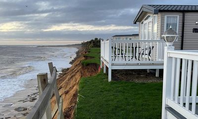 Suffolk holiday park evacuated after road collapse at beach