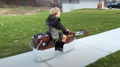 This Awesome Dad Made A ‘Star Wars Speeder’ For His Son Out Of An EBike