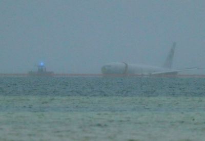Flight data recorder recovered from US Navy plane that overshot the runway near Honolulu