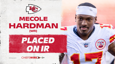 Chiefs place WR Mecole Hardman on injured reserve