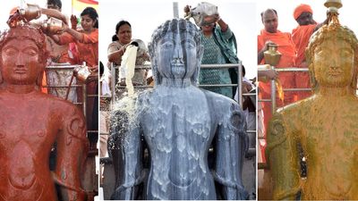 Gomateshwara comes alive in different hues
