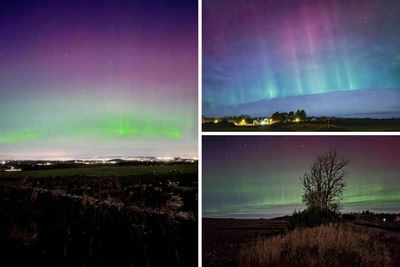 Scots share stunning photos as solar phenomenon creates Northern Lights show