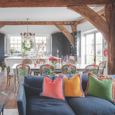 This elegant farmhouse is counting down to the festive season with a show-stopping Christmas tree