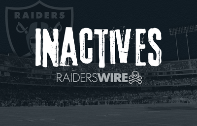 Raiders announce inactives ahead of Week 12 matchup vs. Chiefs