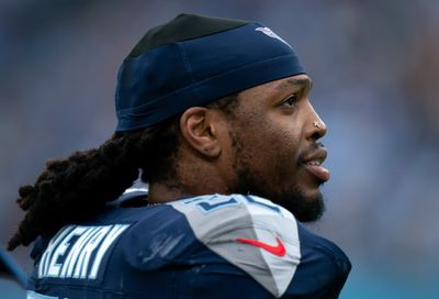 Derrick Henry has words with Panthers’ sideline after vicious hit on Tyjae Spears