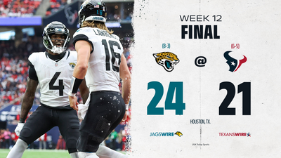 Jaguars vs. Texans recap: Jacksonville wins 24-21 in Week 12 thriller