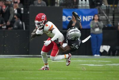 WATCH: Chiefs WR Rashee Rice breaks free for long TD vs. Raiders