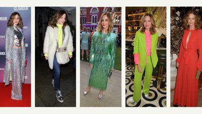 Trinny Woodall's best looks - from head-turning sparkly frocks to sharp colourful tailoring