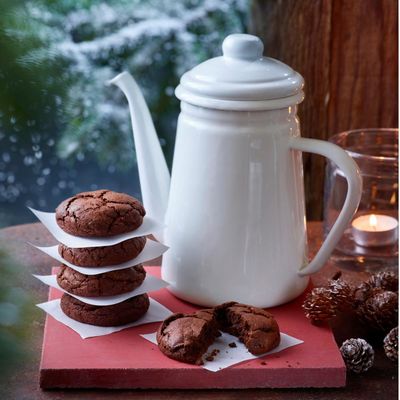 Chocolate, rye and festive spice cookies recipe by George Fuest