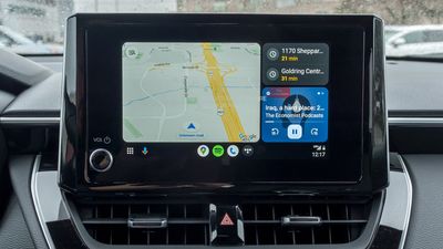 Google Maps' updated color scheme graces Android Auto as well