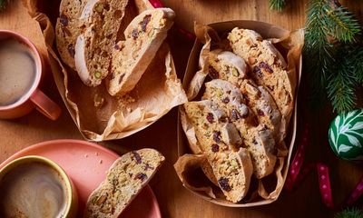 Cranberry pistachio biscotti recipe by Becky Excell