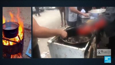 North Gaza residents flee south, setting up camp in schools and hospitals