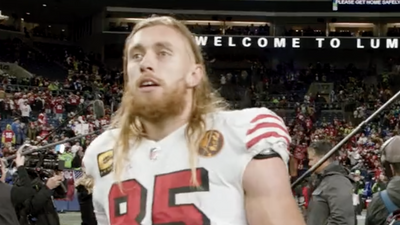 Mic’d-up George Kittle felt so left out when he wasn’t initially invited to have a turkey leg on NBC