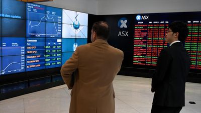 Aussie shares gain, $A climbs above 66 US cents