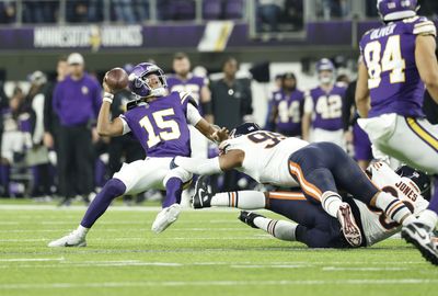 Vikings throw four interceptions, suffer brutal loss vs. Bears