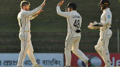 Glenn Phillips scalps four wickets as Kiwis restrict Bangladesh to 310/9 on first day of Sylhet Test