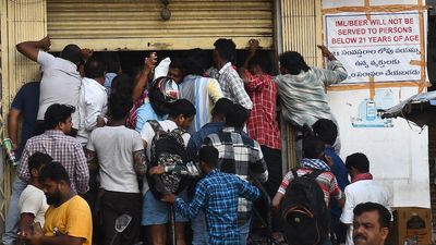 Spirited rush at wine shops before shutters come down for Telangana polls