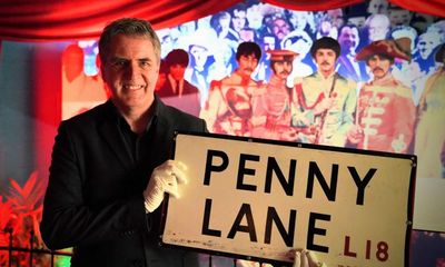 Penny Lane street sign back in Liverpool 47 years after drunken theft