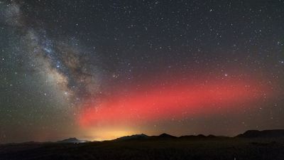 SpaceX rockets keep tearing blood-red 'atmospheric holes' in the sky, and scientists are concerned