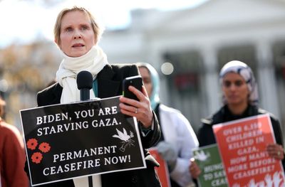 Cynthia Nixon goes on hunger strike to protest Israel-Hamas war