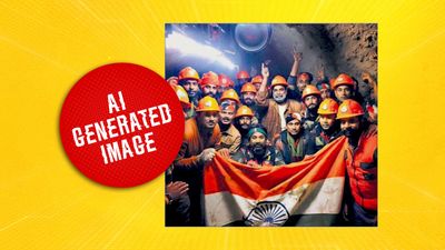 Citing PTI, newspapers and media houses publish AI-generated image of tunnel rescue