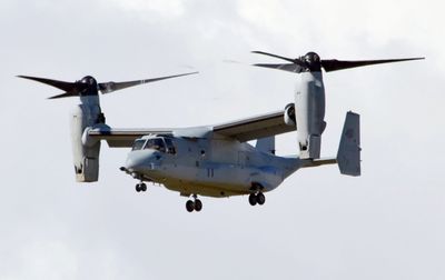 U.S. military Osprey aircraft crashes off coast of southwestern Japan