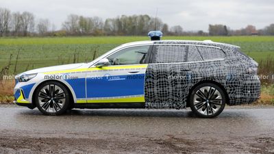 This 2024 BMW 5 Series Is Half Police Car, Half Camouflaged Wagon