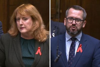 Why are SNP MPs wearing red ribbons at PMQs?