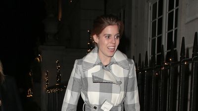 Princess Beatrice's cosy checked trench coat and heeled boots is the winter look we're dreaming of copying