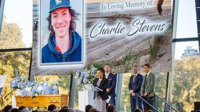 Mourners farewell 'force of nature' Charlie Stevens
