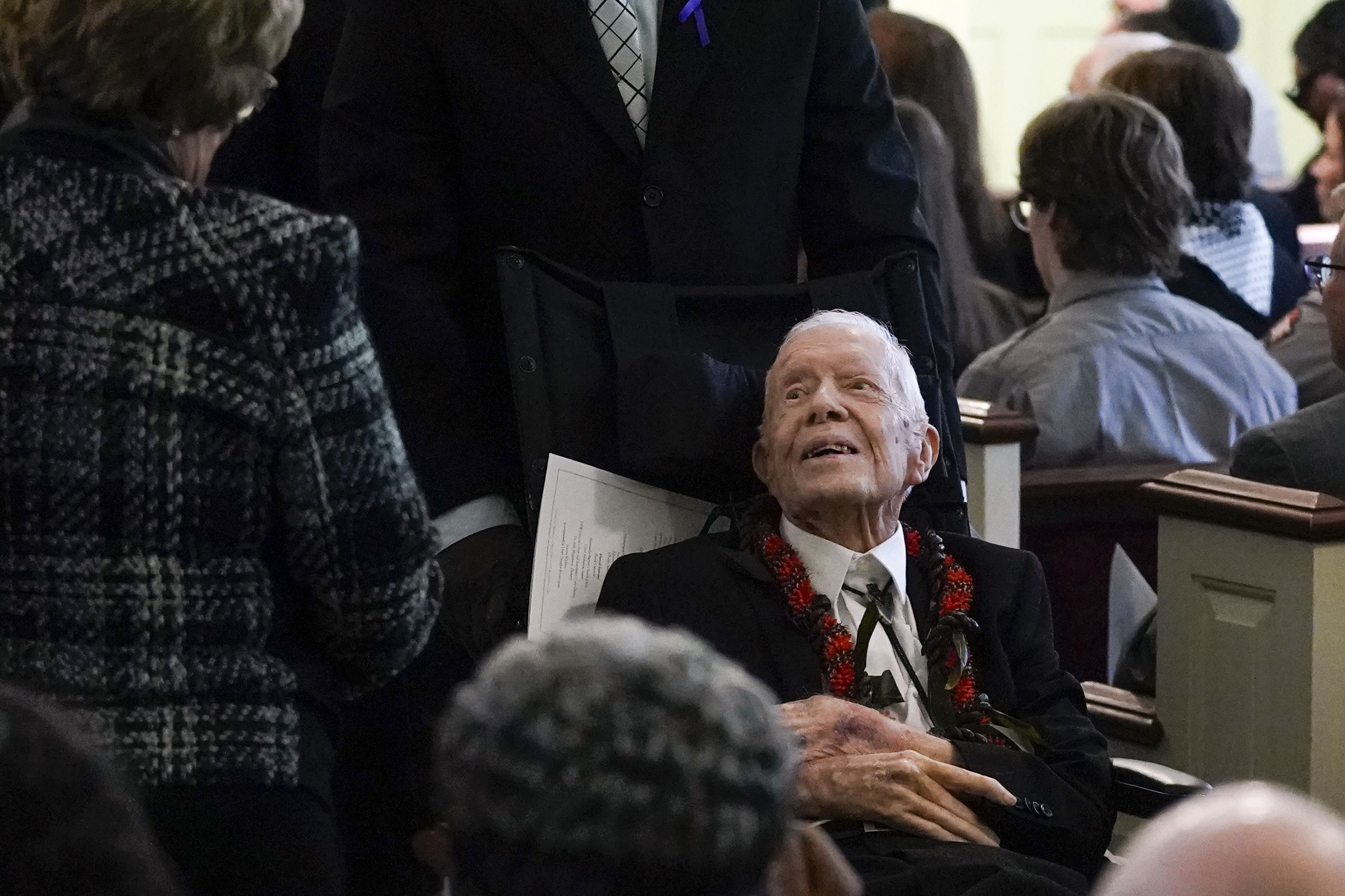Rosalynn Carter eulogized before family and friends as…