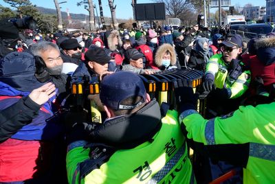 South Korean farmers rally near presidential office to protest proposed anti-dog meat legislation