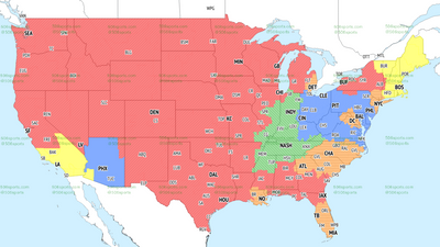 If you’re in the green, you’ll get Colts vs. Titans on TV