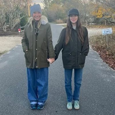 Gwyneth Paltrow and Dakota Johnson Pose in a Sweet Photo Holding Hands