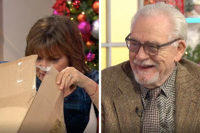 Scottish actor Brian Cox surprises Lorraine Kelly with birthday gift