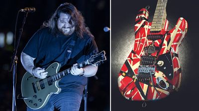 “It felt like a really special moment to celebrate by using the Frankenstein. It was like having my dad right there with me”: Wolfgang Van Halen on how it felt to use Eddie’s OG Frankie and Marshall rig to record one of Mammoth WVH’s standout solos