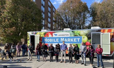 Lexington officials cut ribbon on “mobile market" was added to the Kentucky Public Radio Network n