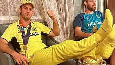 Mitchell Marsh defends picture of resting feet on World Cup trophy, says he would do it again