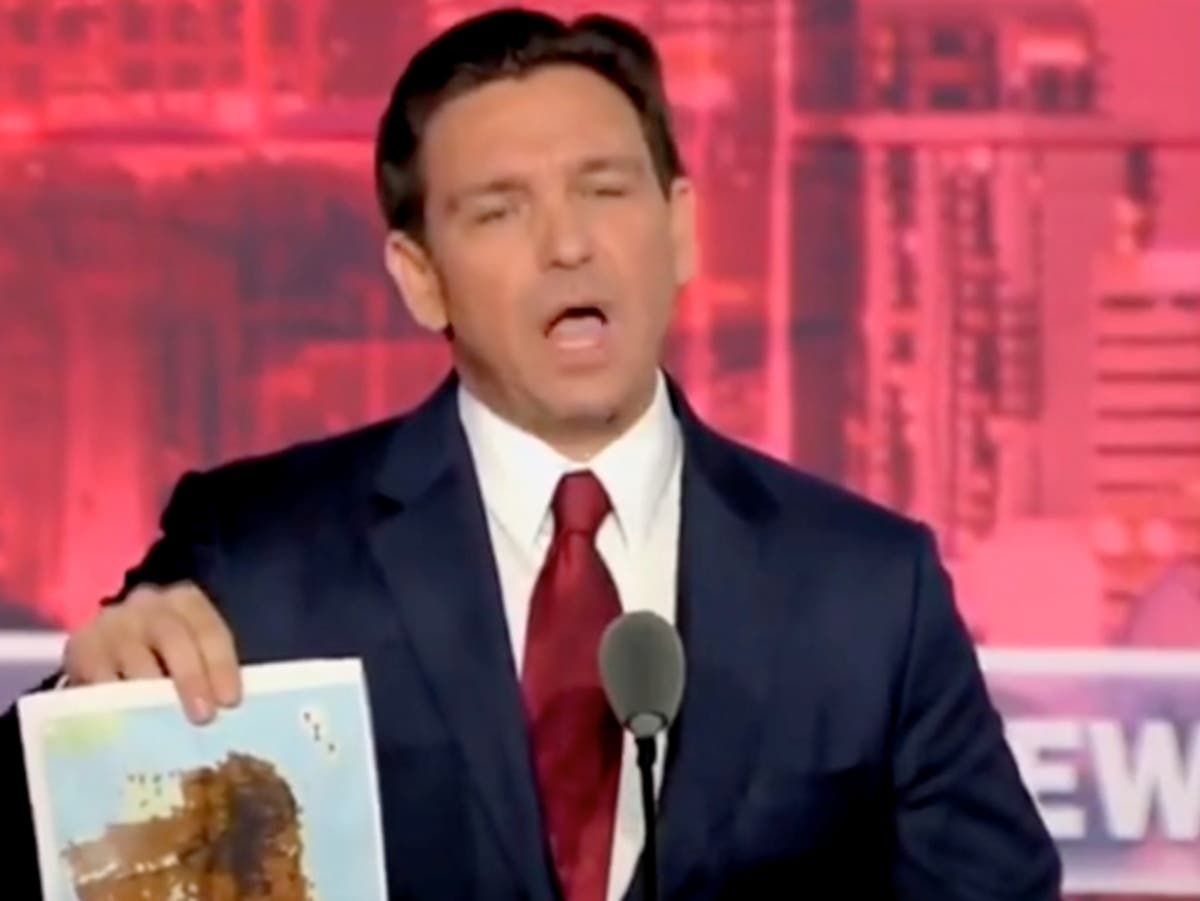 DeSantis Baffles Viewers As He Brandishes ‘poop Map’…