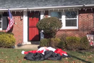 Mystery as inflatable Santa gunned downed in suspected drive-by shooting